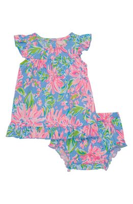 Lilly Pulitzer® Cecily Print Dress & Bloomers Set in Blue Peri Sunrise Bay