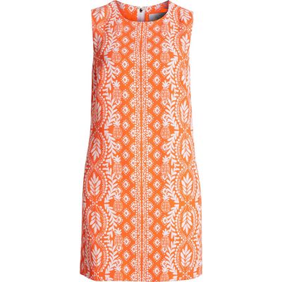 Lilly Pulitzer® Edita Print Sleeveless Shift Minidress in Flamingo Feather Dress 