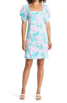 Lilly Pulitzer® Haydn Print Square Neck Cotton Dress in Purple