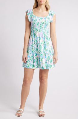 Lilly Pulitzer® Jilly Floral Mini Sundress in Resort White Just A Pinch 