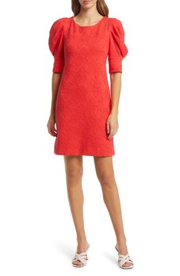 Lilly Pulitzer® Knowles Floral Jacquard Minidress in Ruby Red Knit