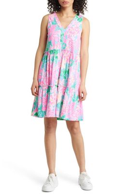 Lilly Pulitzer® Lorina Floral V-Neck A-Line Dress in Multi Tigers Lair
