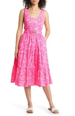 Lilly Pulitzer® Mckinnon Floral Cotton Sundress in Pink Blossom Foxy Llama