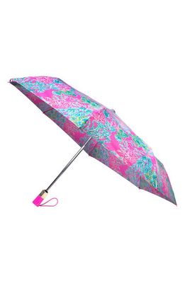 Lilly Pulitzer® Seaing Things Travel Umbrella in Pink
