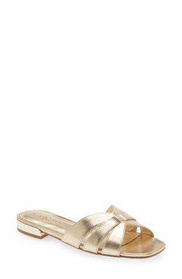 Lilly Pulitzer® Whitley Slide Sandal in Gold Metallic