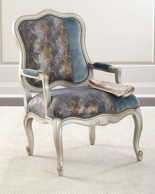 Lily Leather Bergere Chair