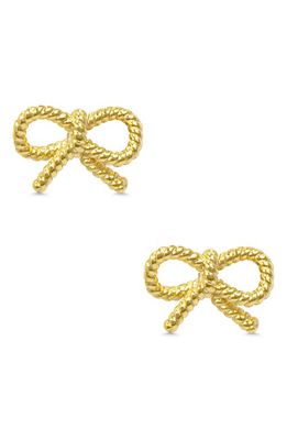 Lily Nily Kids' Bow Twist Stud Earrings in Gold