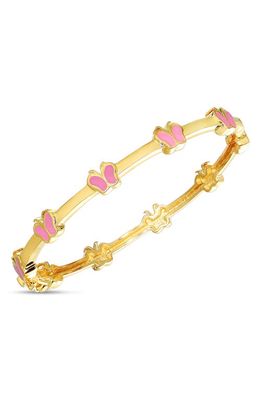 Lily Nily Kids' Butterfly Station Bangle in Pink