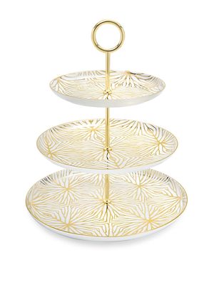 Lily Pad 3-Tiered Stand - White - White