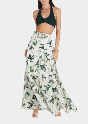 Lily Valentina Belted Maxi Skirt
