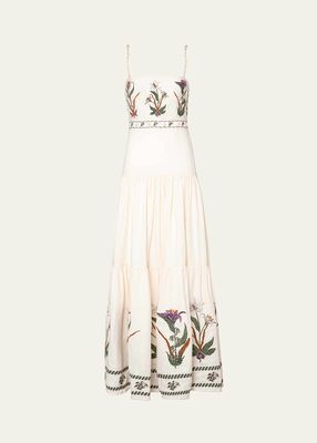 Lima Pacifico Embroidered Maxi Dress