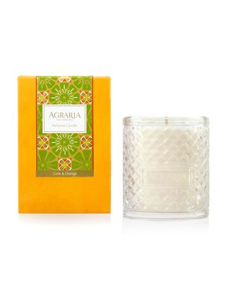 Lime & Orange Blossoms Woven Crystal Perfume Candle, 7 oz.