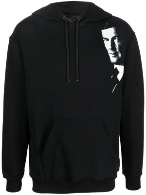 Limitato graphic-print long-sleeve hoodie - Black