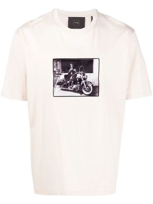 Limitato photograph-print cotton T-shirt - Neutrals