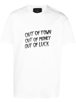 Limitato slogan-print short-sleeved T-shirt - White