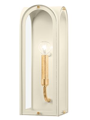 Lincroft 1-Light Wall Sconce - Vintage Gold Leaf Soft Sand