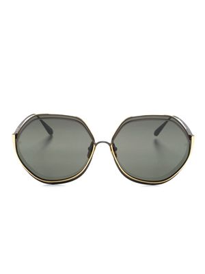 Linda Farrow Aspen oversize-frame sunglasses - Black