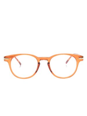 Linda Farrow Bay round-frame glasses - Orange