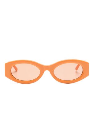 Linda Farrow Berta oval sunglasses - Orange