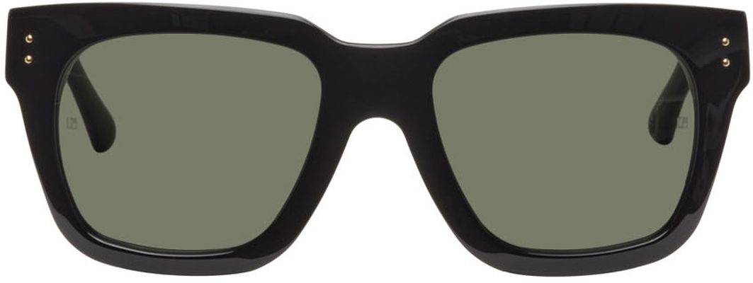 LINDA FARROW Black Max Sunglasses