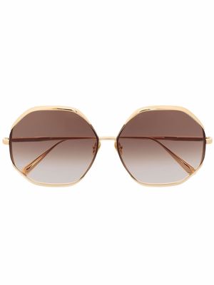 Linda Farrow Camila tinted sunglasses - Gold
