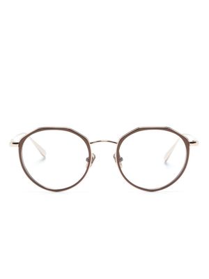 Linda Farrow Cesar geometric-frame glasses - Silver
