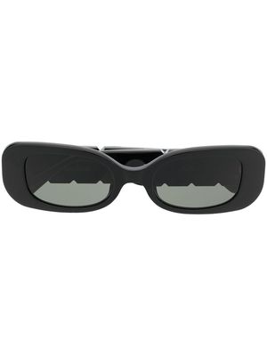 Linda Farrow crystal-embellished sunglasses - Black