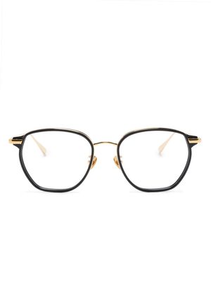 Linda Farrow Danilo angular-frame glasses - Gold