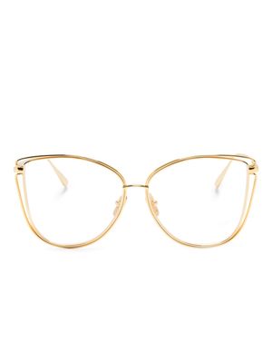 Linda Farrow Dinah cat-eye glasses - Gold