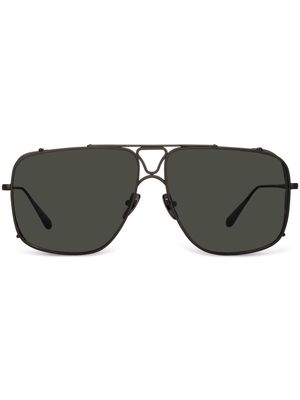 Linda Farrow Enzo pilot-frame sunglasses - Black