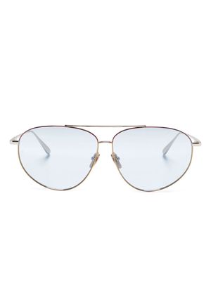 Linda Farrow Gabriel pilot-frame sunglasses - Silver