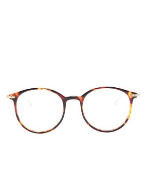 Linda Farrow Gray round-frame glasses - Brown