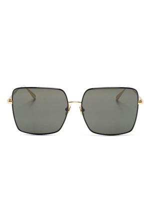 Linda Farrow Hino square-frame sunglasses - Black