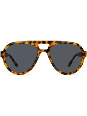 Linda Farrow Jurgen navigator-frame sunglasses - Brown