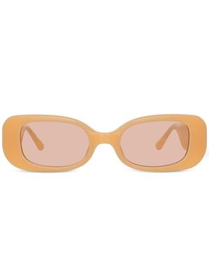 Linda Farrow Lola rectangle-frame sunglasses - Orange