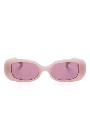 Linda Farrow Lola rectangle-frame sunglasses - Pink