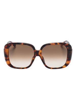 Linda Farrow Mima square-frame sunglasses - Brown