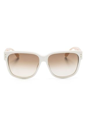 Linda Farrow Perry square-frame sunglasses - Neutrals
