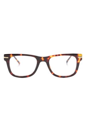 Linda Farrow Portico square-frame glasses - Brown