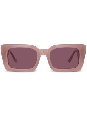 Linda Farrow rectangular-frame sunglasses - Purple