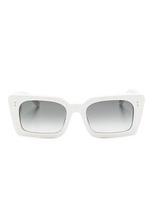 Linda Farrow rectangular-frame sunglasses - White
