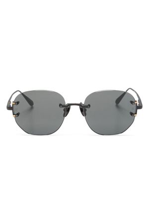 Linda Farrow Sandor geometric-frame sunglasses - Black