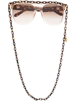 Linda Farrow square-frame sunglasses - Brown