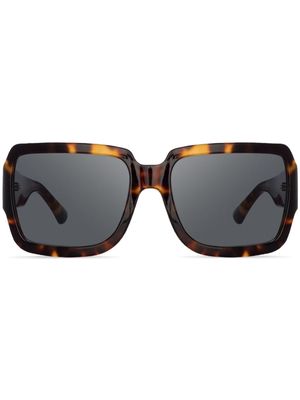 Linda Farrow tortoiseshell-effect square-frame sunglasses - C3