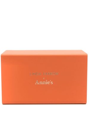 Linda Farrow x Annie's logo-print glasses case - Orange