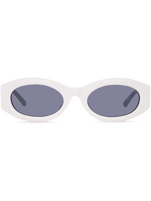 Linda Farrow x Linda Farrow oval-frame sunglasses - White