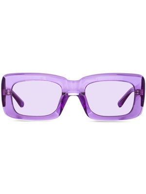 Linda Farrow x Linda Farrow rectangle-frame sunglasses - Purple