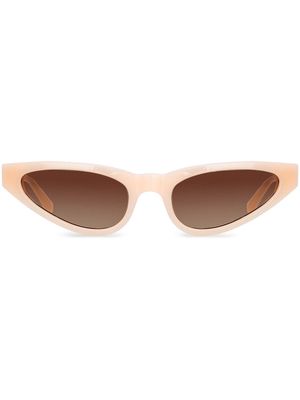 Linda Farrow x Magda Butrym oversized-frame sunglasses - Pink