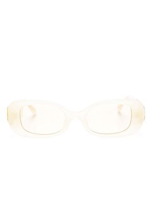 Linda Farrow x Nima Benati Lola rectangle-frame sunglasses - Yellow