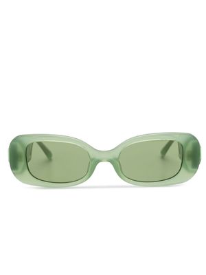 Linda Farrow x Nima Benati The Lola oval-frame sunglasses - Green
